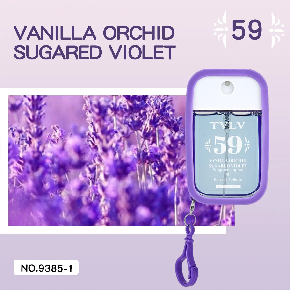 TVLV digital perfume silicone hook lasting fresh travel card fragrance eau de toilette spray