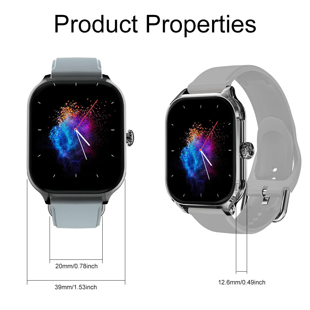 LAXASFIT H9 Smart Watch Dialing Answering Calls Exercise Tracking Heart Rate Sleep Monitor Bluetooth Smartwatch Man Woman Gift
