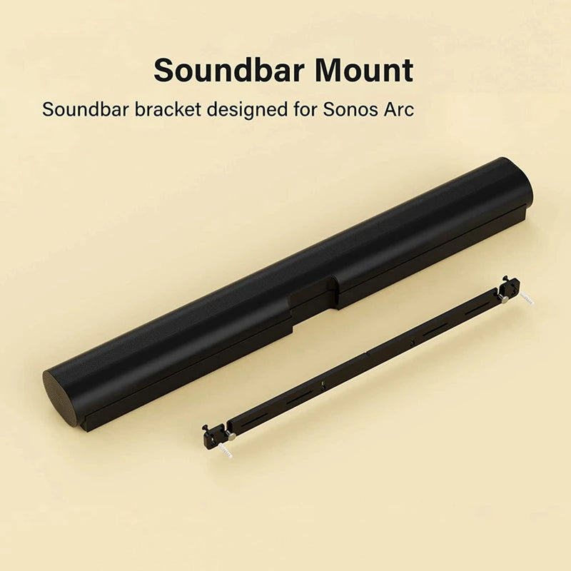 Soundbar Speaker Stand Wall Mount Bracket For SONOS Arc Thickened Acrylic Bar Speaker Stand 1 Piece Wall Bracket Easy Install
