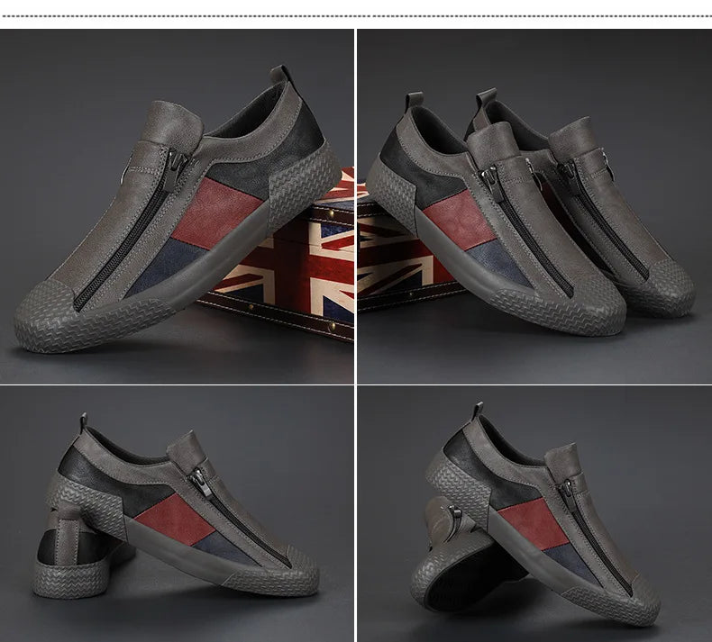 Men's Sneakers High Quality Men Shoes Comfortable Leather Shoes Wear-resistant Plus Size Casual Driving Shoes Hot Sale Moccasins