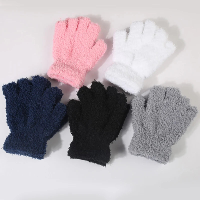 Women Thicken Coral Fleece Winter Gloves Autumn Warm Thick Touch Screen Full Finger Guantes Female Outdoor Snow Skiing Mittens