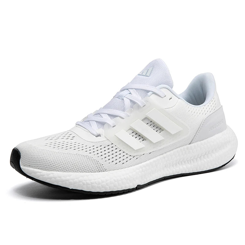 2025 New Summer Lightweight High Quality Three Bars Mesh Popcorn Sports Running Shoes Couple Style36-45 Breathable Comfortable