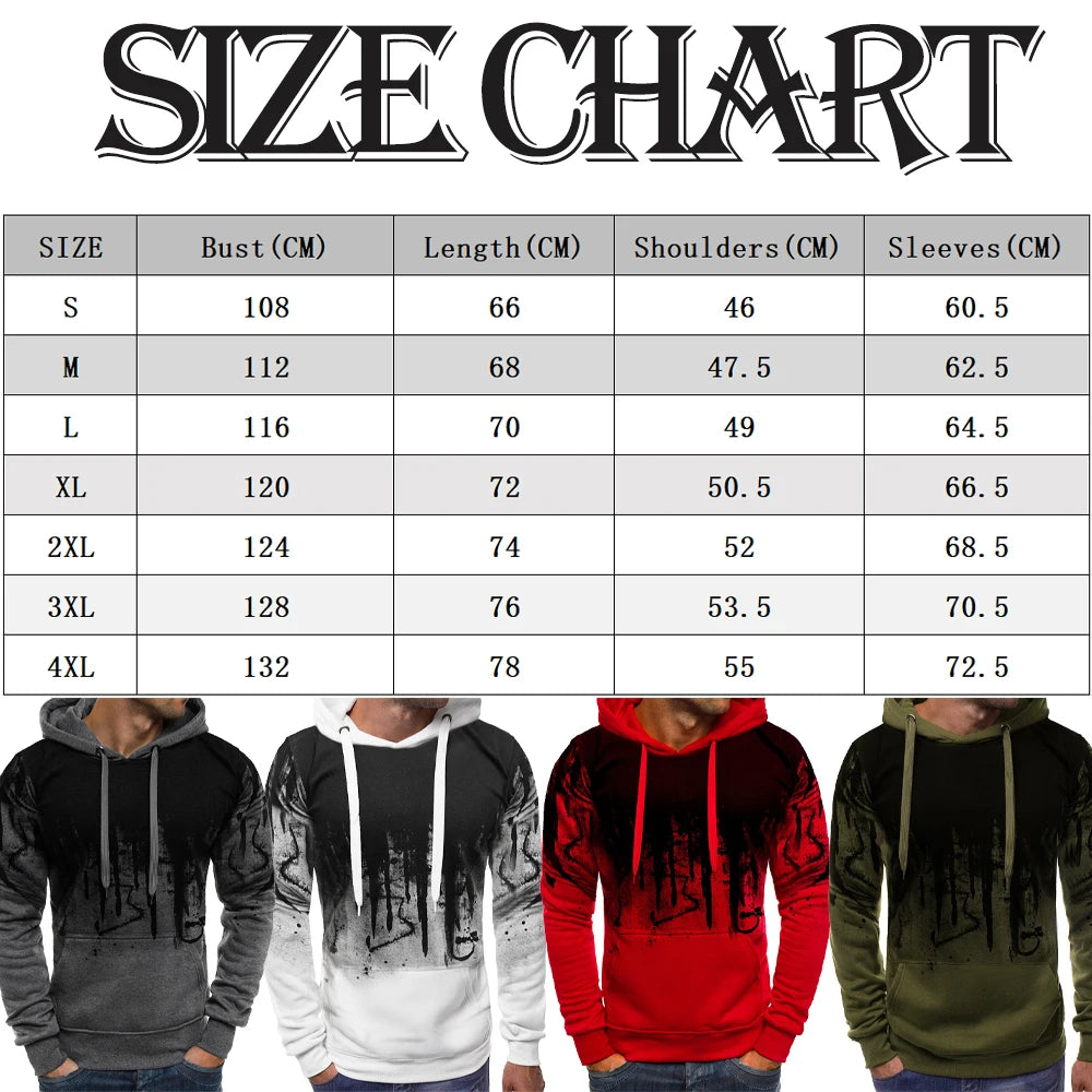 Men's Casual Tracksuits Set Autumn Winter Casual Hoodies+Sweatpants 2PCS Trendy Streetwear Matching Sets Sweatershirts Pants