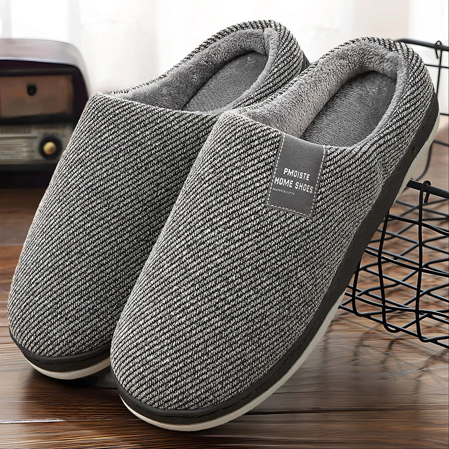 Bedroom Slipper for men Memory Foam Warm Soft Non Slip Wear resistant High Quality Indoor Shoes men Luxury