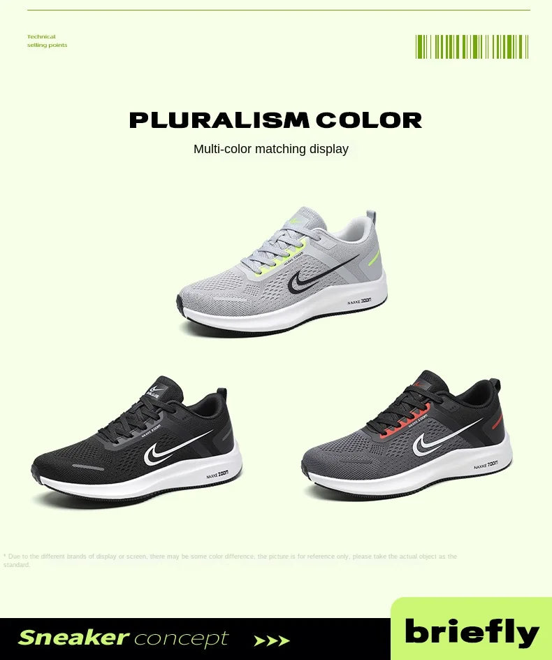 Men's Shoes 2025 New Summer Breathable Mesh Casual Sports Shoes Men's Trendyy Versatile Work Running Shoes