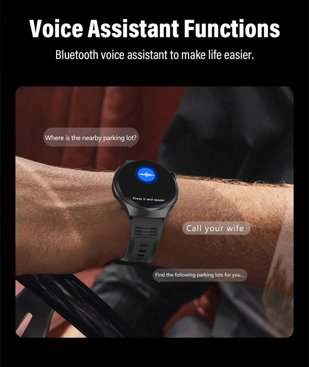 LAXASFIT New Smart Watch 1.52 HD Screen Heart Rate Bluetooth Call NFC Sports Men's Smart Watch 2025