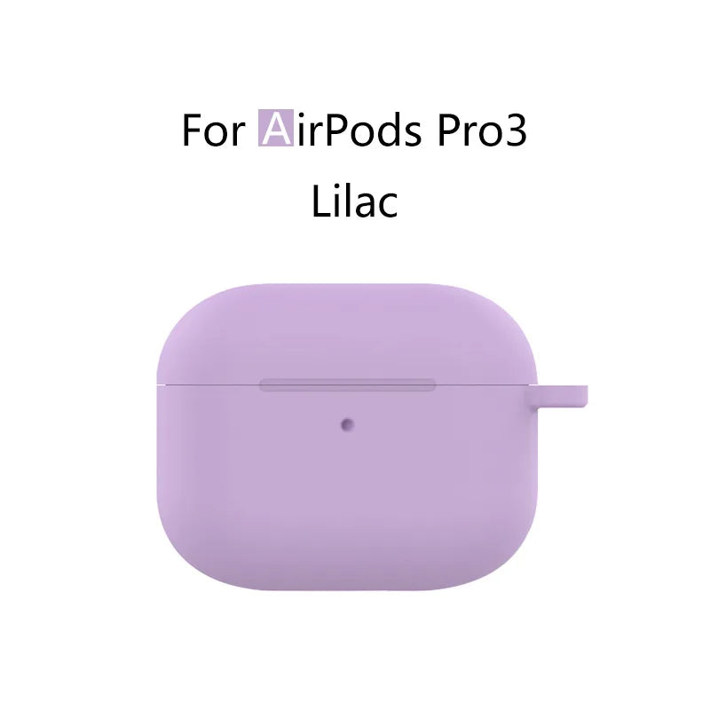 for AirPods Pro 3 Case Cover 2025 with Lanyard Soft Skin Silicone Protective Shockproof Case For AirPods Pro 3 Case Accessories