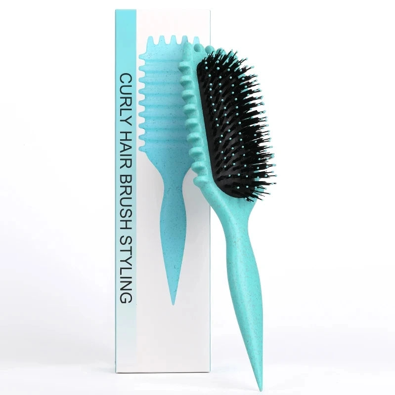 Salon Styling Curly Hair Styling Brush Curl Hair Brush for Combing and Shaping Men's and Women's Curls Reduce Pulling Tools