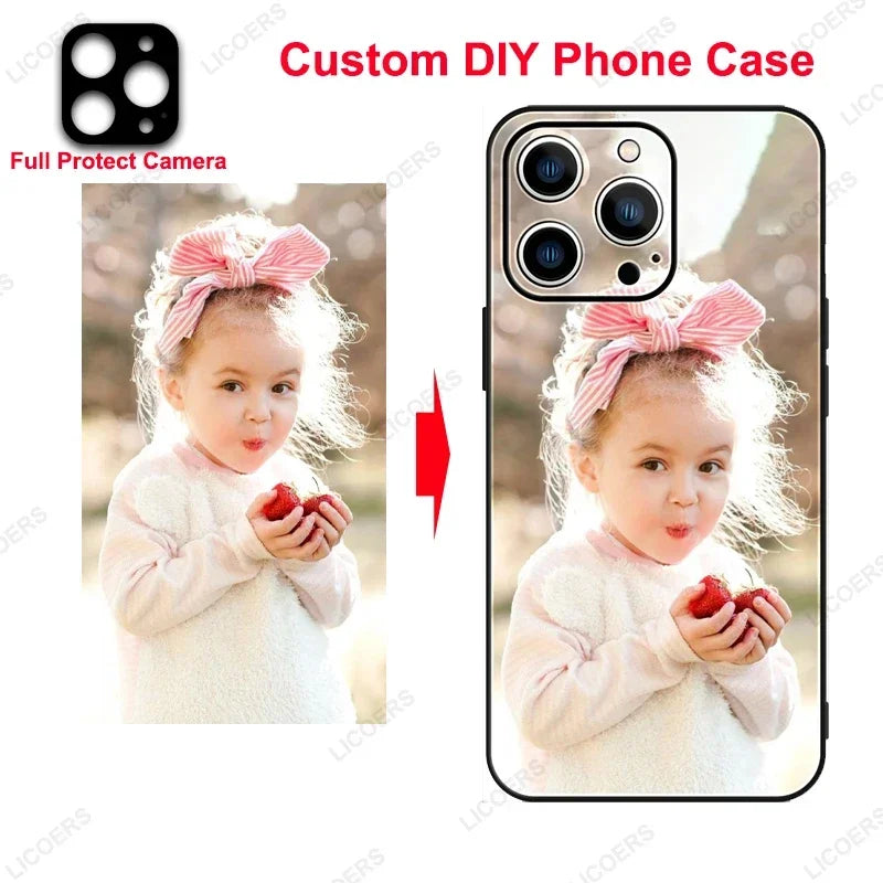 Custom Matte Case for iPhone 17 16 15 14 13 12 11 Pro Max 16e S25 S24 Pixel 10 9 DIY Personalized Photo Picture Soft Cover Funda