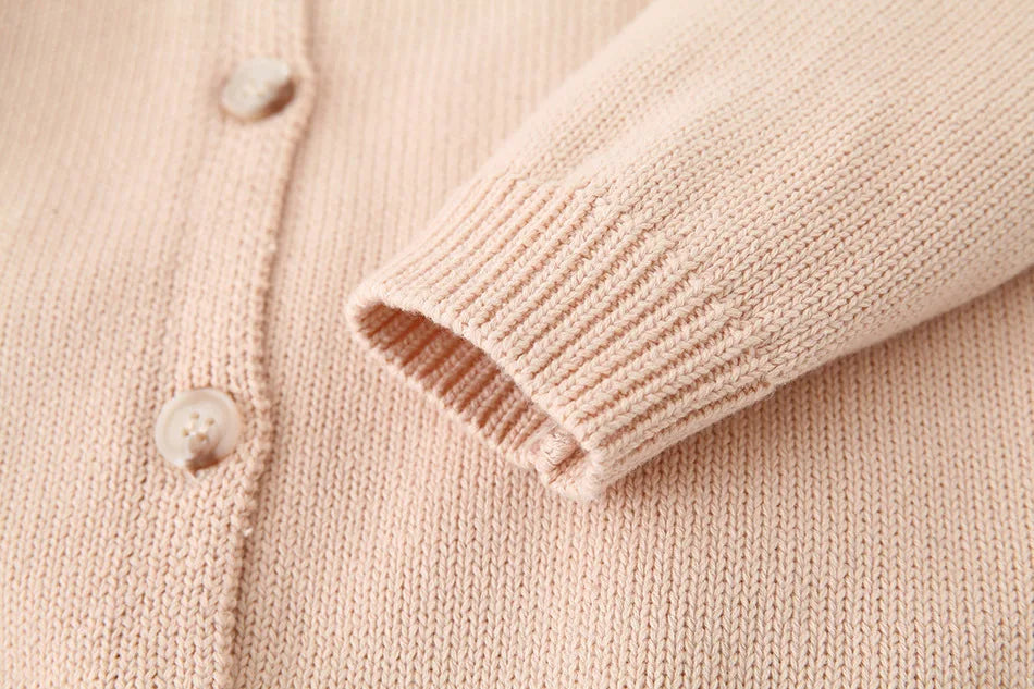 Autumn Kids Cardigan Sweaters Baby Girl Clothes Cartoon Letter Solid Cotton Sweater Boys Children Clothing Knitted Kids Sweaters