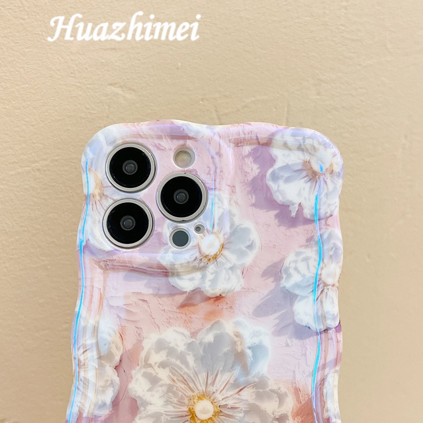 Luxury Laser Flowers Glitter iPhone Case For iPhone 11 12 13 15 16 17 Pro Max Air Plus Fashion Silicone Shockproof Bumper Cover