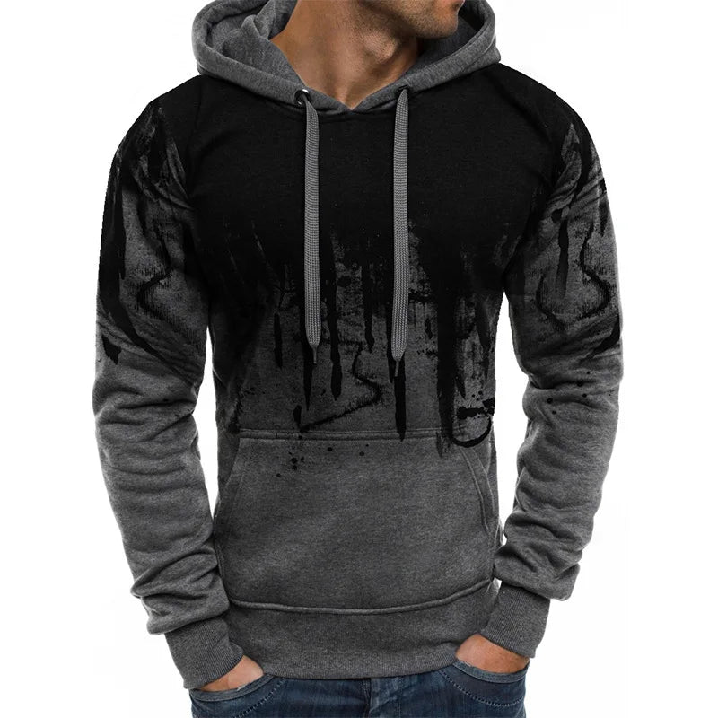 Men's Casual Tracksuits Set Autumn Winter Casual Hoodies+Sweatpants 2PCS Trendy Streetwear Matching Sets Sweatershirts Pants
