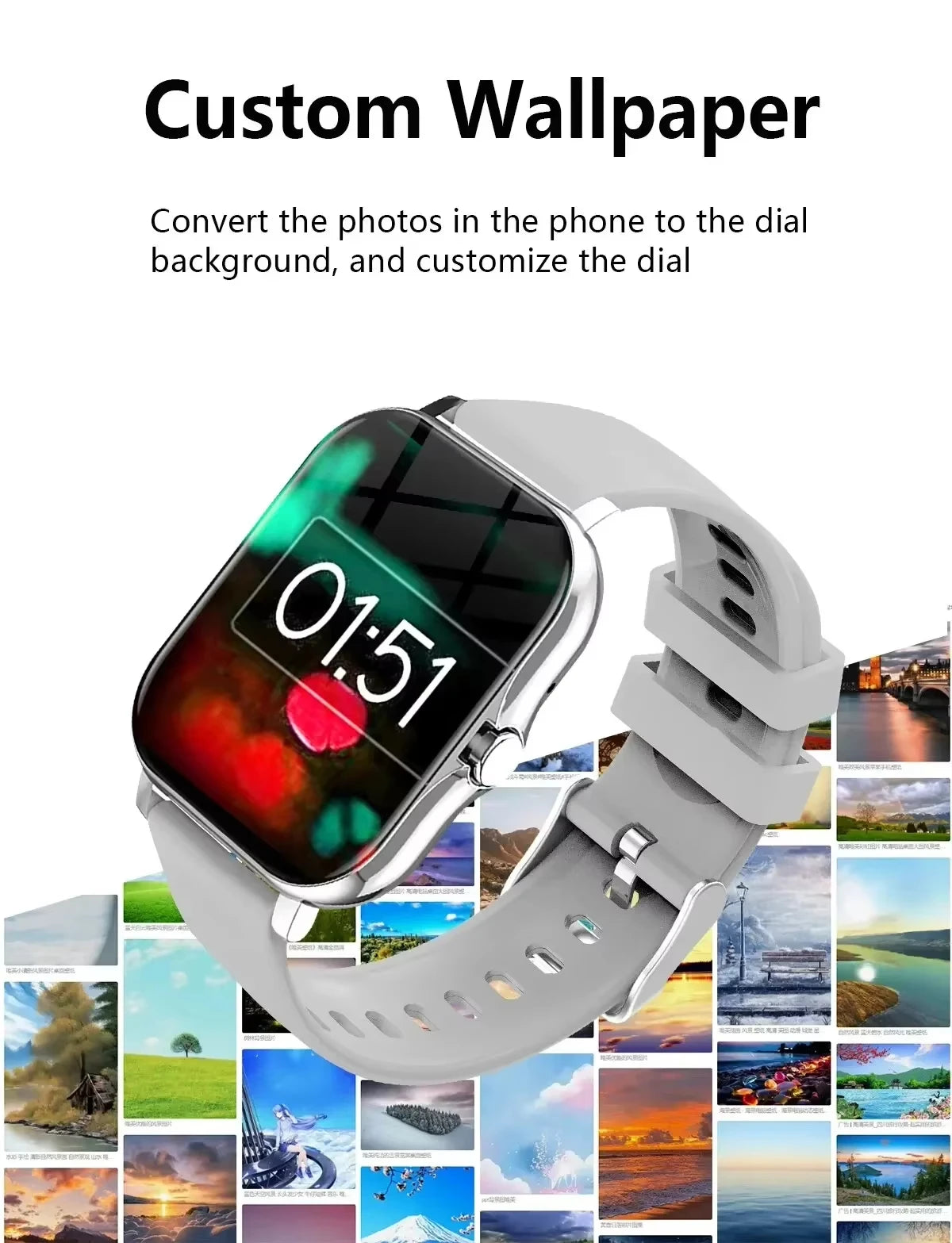 Xiaomi NEW Smart Watch Women Men Lady Gift Sport Fitness Watches Heart Rate Monitor Waterproof Smartwatch For Phones Android IOS