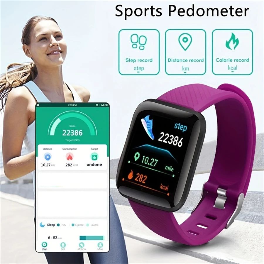 2024 New For Multifunction Smart Watch Kid Men Woman Message Remind Music Control Sport Step Calories 116 Smartwatch Alarm Clock