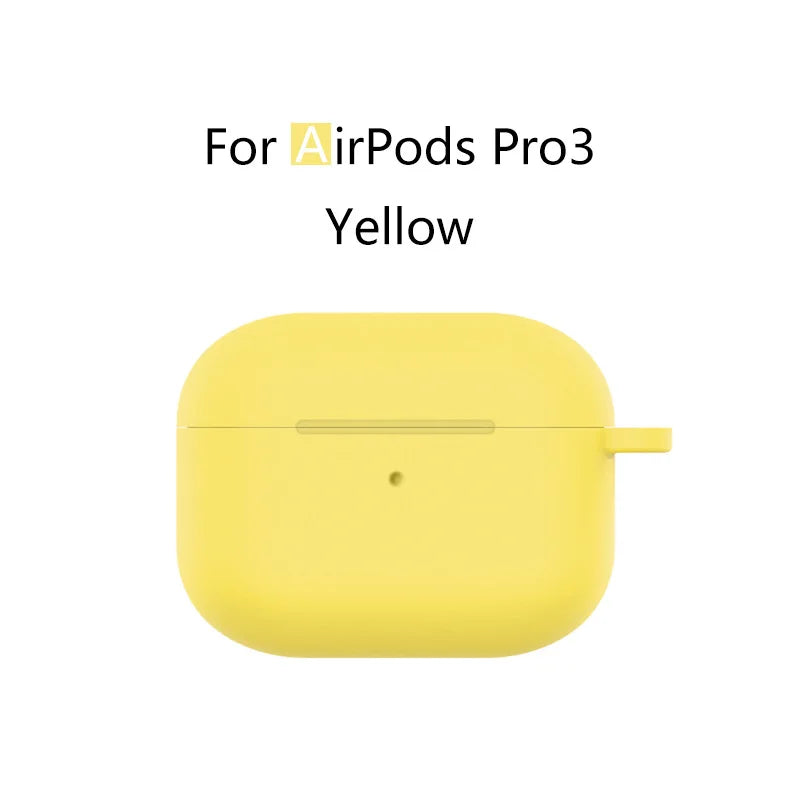 for AirPods Pro 3 Case Cover 2025 with Lanyard Soft Skin Silicone Protective Shockproof Case For AirPods Pro 3 Case Accessories