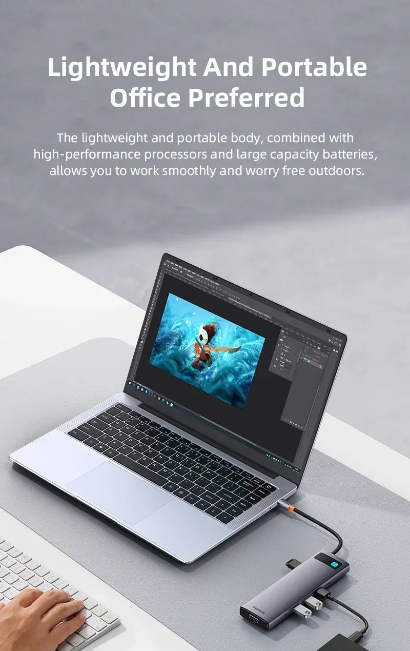 Laptop Computer 14.1" 12GB RAM 1TB 2TB SSD Windows 11 Notebook Office Learn Recreation Entertainment Portable Laptops