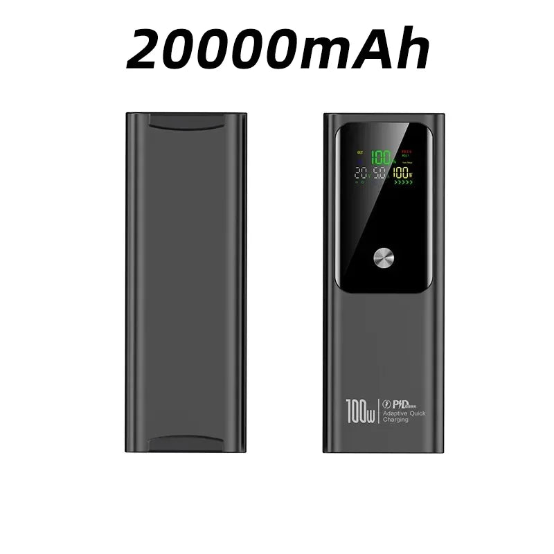 80000mAh Large Capacity External Power 100W Super Fast Charging Mobile Power Can be Charged Laptop Safe Portable Power Bank
