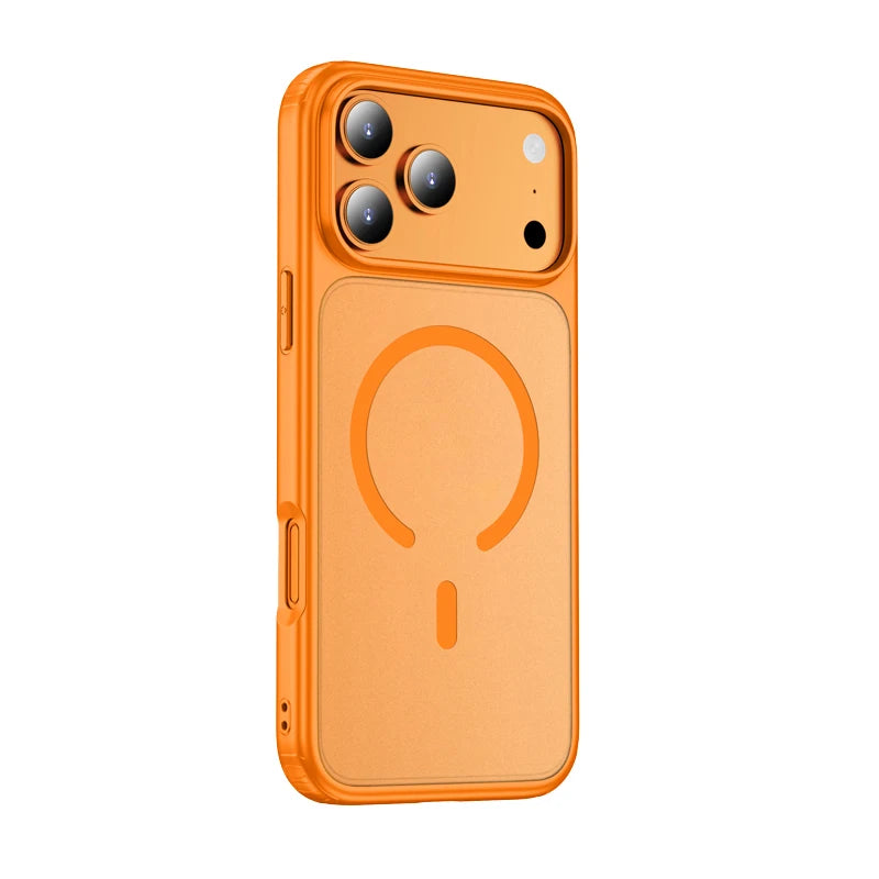 Wlons Magsafe Magnetic Wireless Charging Frosted Shockproof Case for iPhone 17 Pro Max 17 Air Skin Feel Rugged Armor Cover