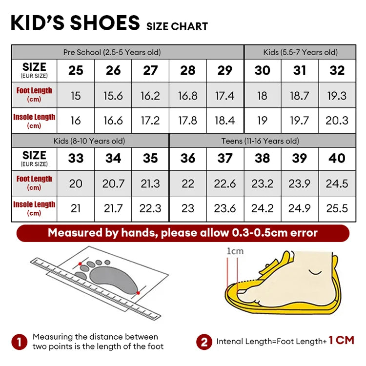 Kids' Classic Black Skate Shoes Boy Lightweight Breathable Casual Sneakers with Cushioned Insole Non-Slip Design for School