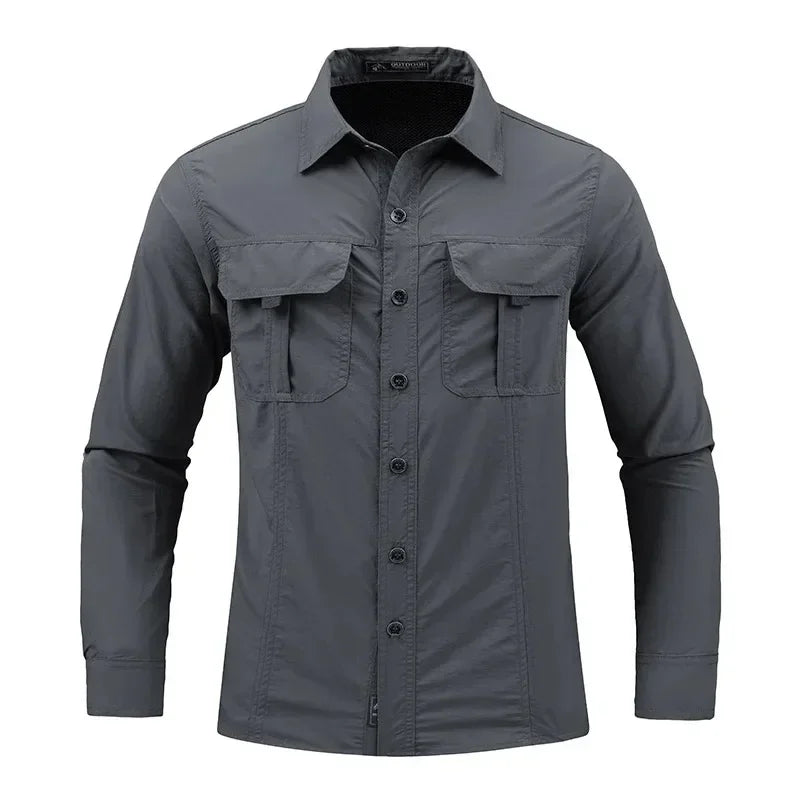 Spring and Autumn Men's New Style Lightweight Breathable shirt tactical multifunctional shirt outdoor long sleeved work shirts