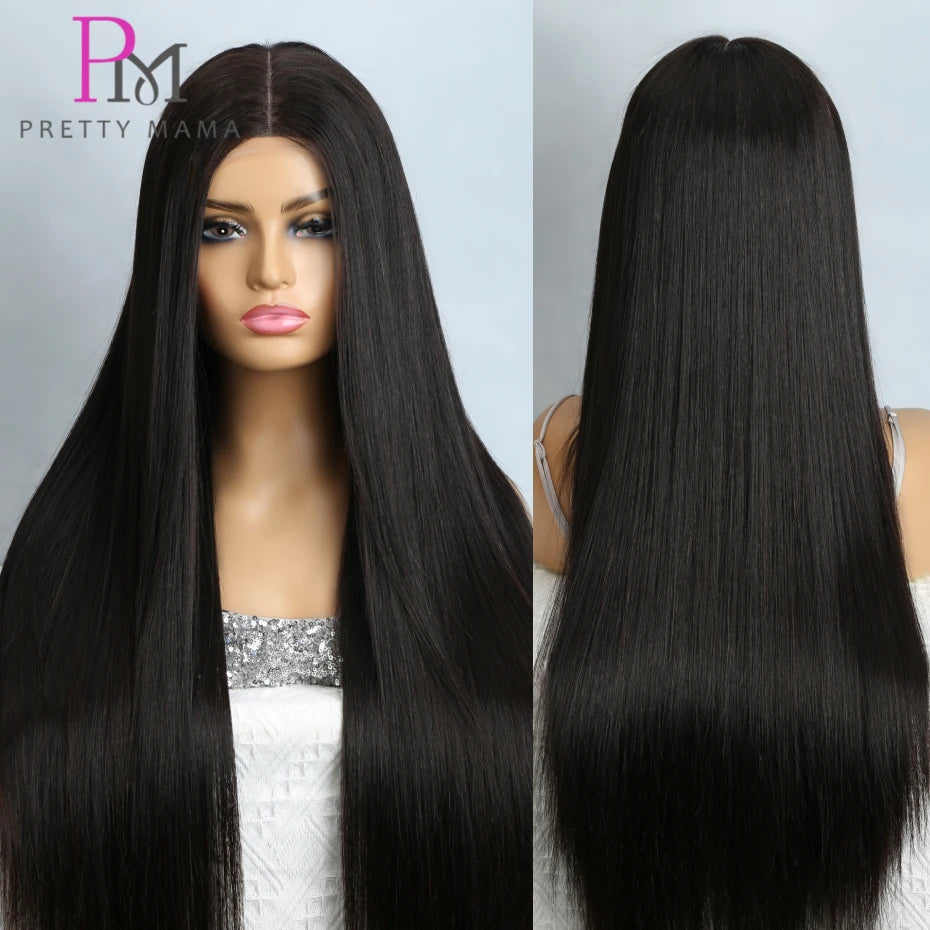 300 Density Human Hair Wigs Bone Straight Raw Vietnamese Lace Frontal Wig SDD Double Drawn Lace Front Wig 2x6 5x5 Closure Wigs