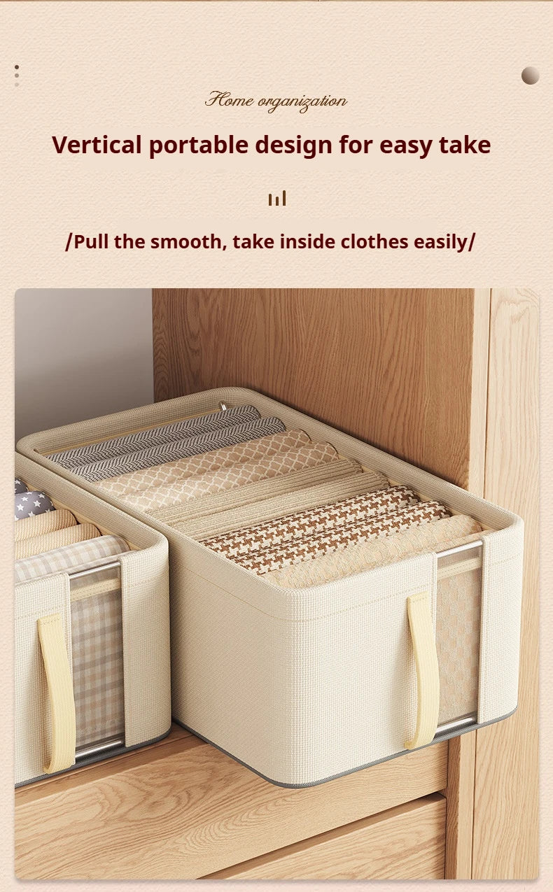 Clothing Storage Box Stack-able Pants Sweater Organizers Household Closet Divider Boxes Wardrobe Storage Organizer