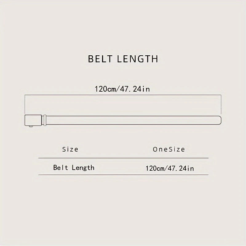 Stylish Men's PU Leather Belt - Fashion Belts for Daily Life, Leisure, Party, Festival, Work, and Business Automatic Buckle