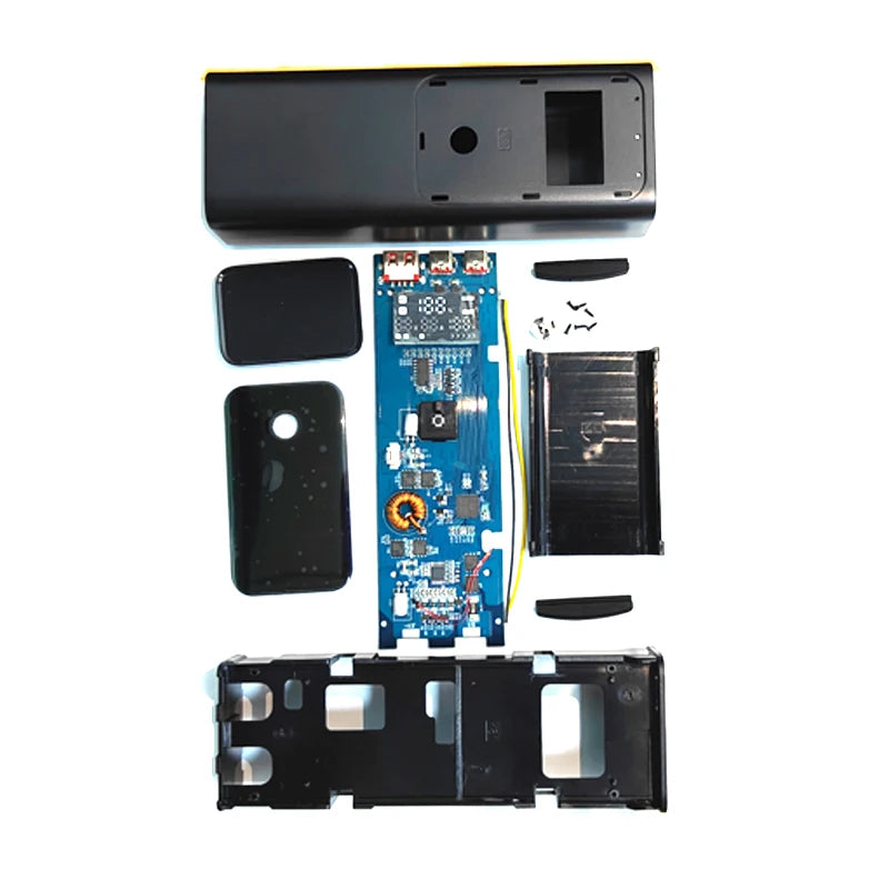 PD100W DIY Battery Charger Case Fast Charging for 4PCS 21700 Polymer 20000mA Battery Power Bank Box for Macbook Need Welding