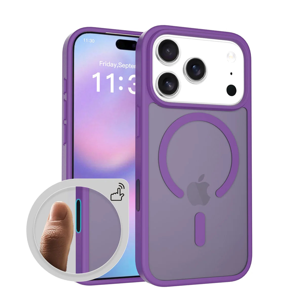 Fit iPhone 17 Pro Matte Case,Compatible with MagSafe Shockproof Protection Translucent Cover For iPhone 17 Air/17 Pro Max/17