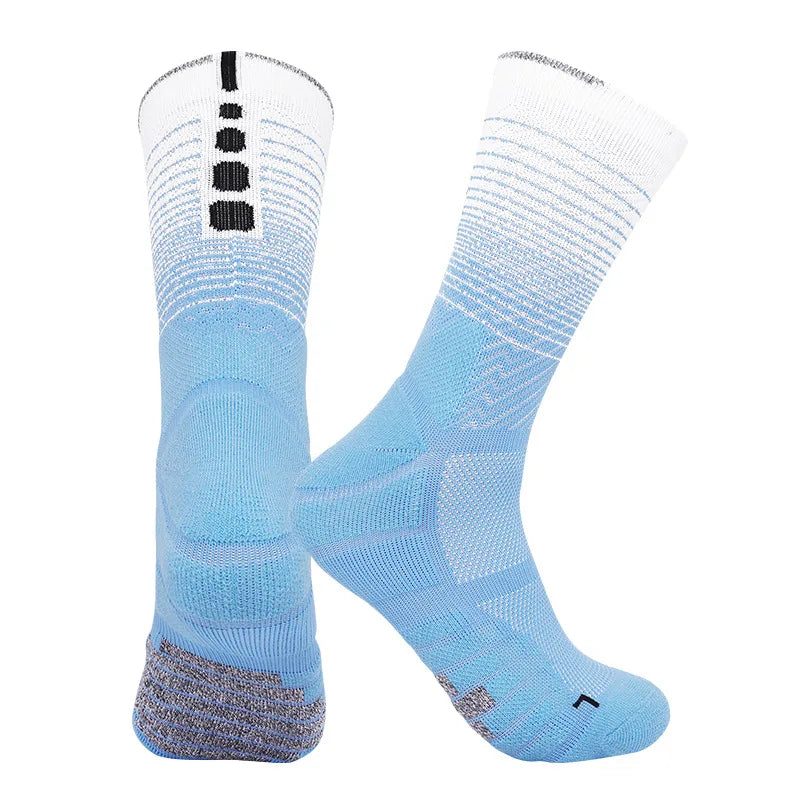 Men's Basketball Socks Middle Thickened Breathable Towel Bottom Colorful Fitness Running Cycling Hiking Sports Socks calcetines