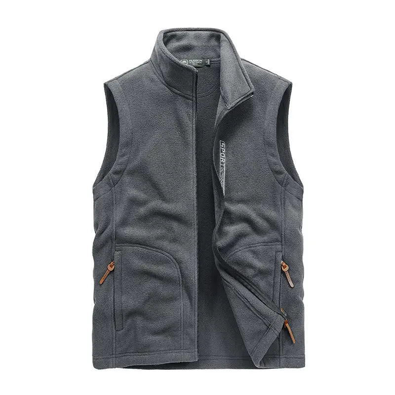 Men Autumn Winter Soft Shell Vest Jacket 2025 New Sleeveless Coat Men Fashion Multiple Pockets Casual Waistcoat Men Plus Size