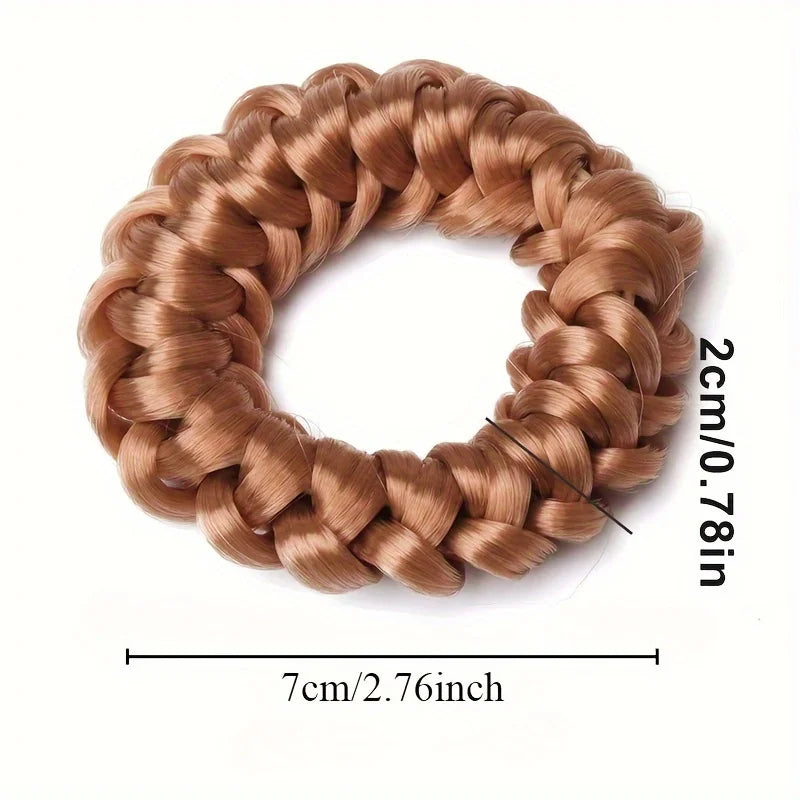 Hair volume weaving, high elasticity, bun shaped wig, hair loop, adult, children, women's headband, hair accessories