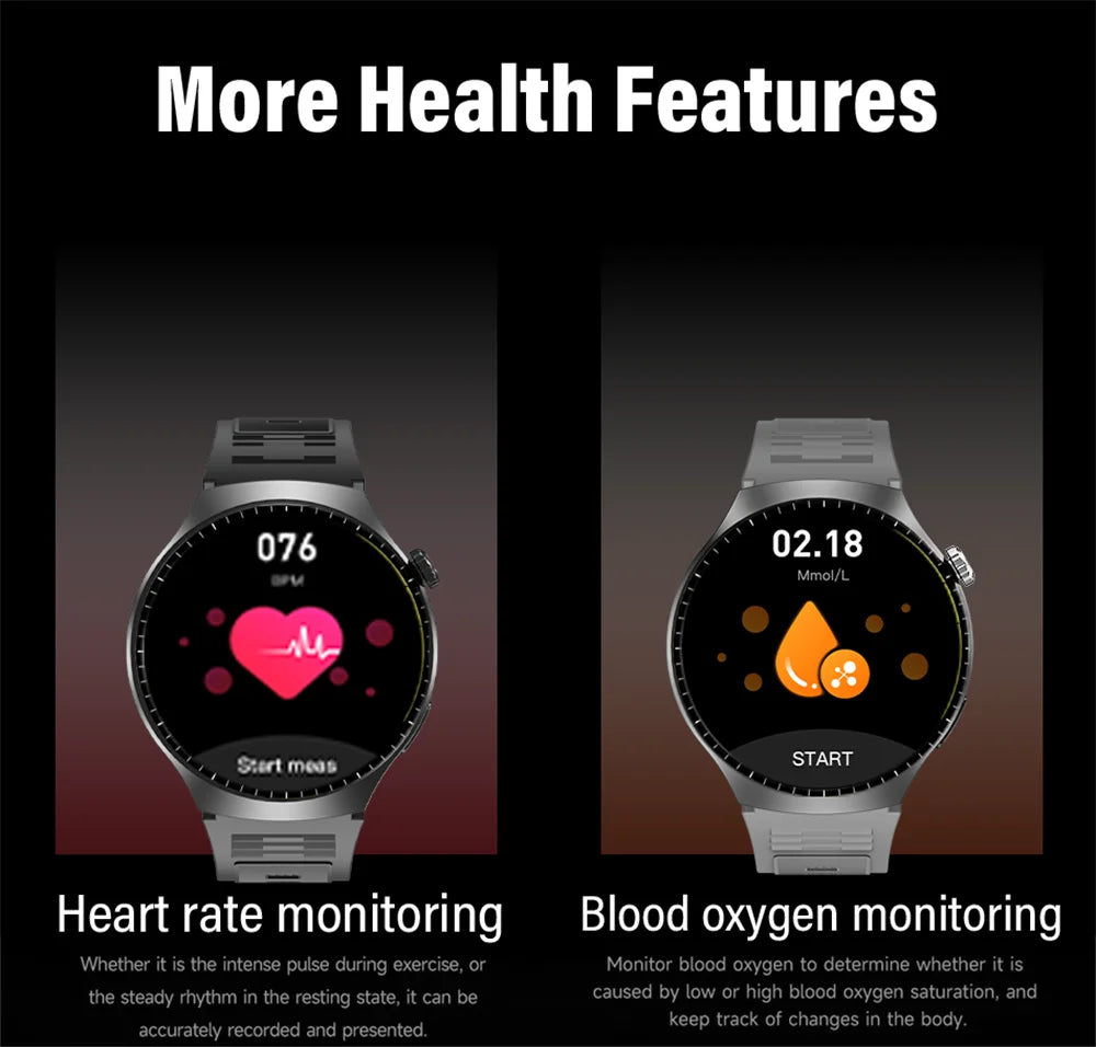 LAXASFIT New Smart Watch 1.52 HD Screen Heart Rate Bluetooth Call NFC Sports Men's Smart Watch 2025
