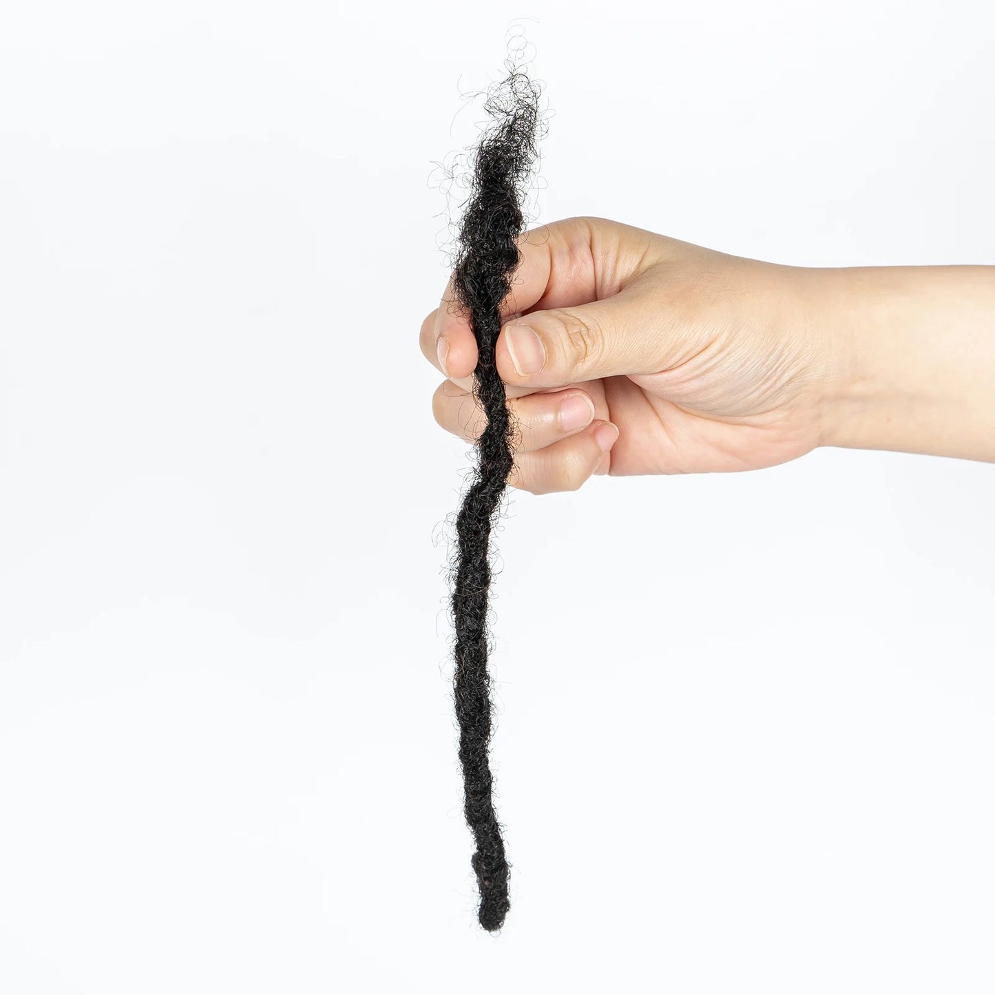 NABI Dreadlock Extensions Human Hair 20 Strands/Lot Handmade 8 inch 0.6cm Thickness Textured InterLoc Extension 100% Human Hair