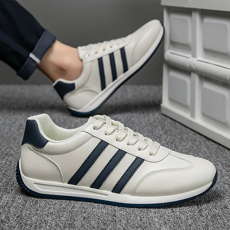 2025Summer Fashion Comfortable Classic New High-Quality Leather Agan Shoes Men's Sneakers Three Colors39-44