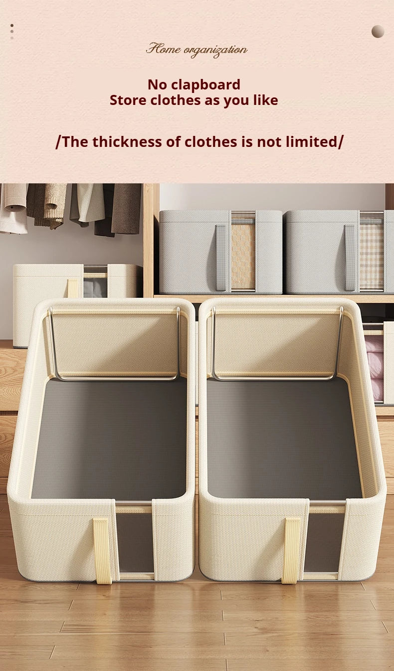 Clothing Storage Box Stack-able Pants Sweater Organizers Household Closet Divider Boxes Wardrobe Storage Organizer
