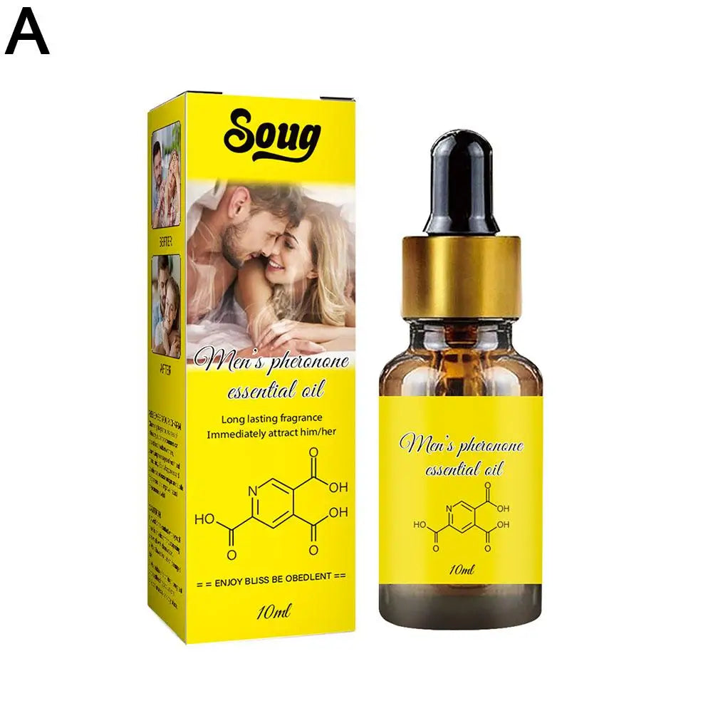 New Women Men Attraction Pheromone Essential Oil Perfume Fresh Elegant Long Lasting Fragrance Dating Pheromone Perfume 10ml