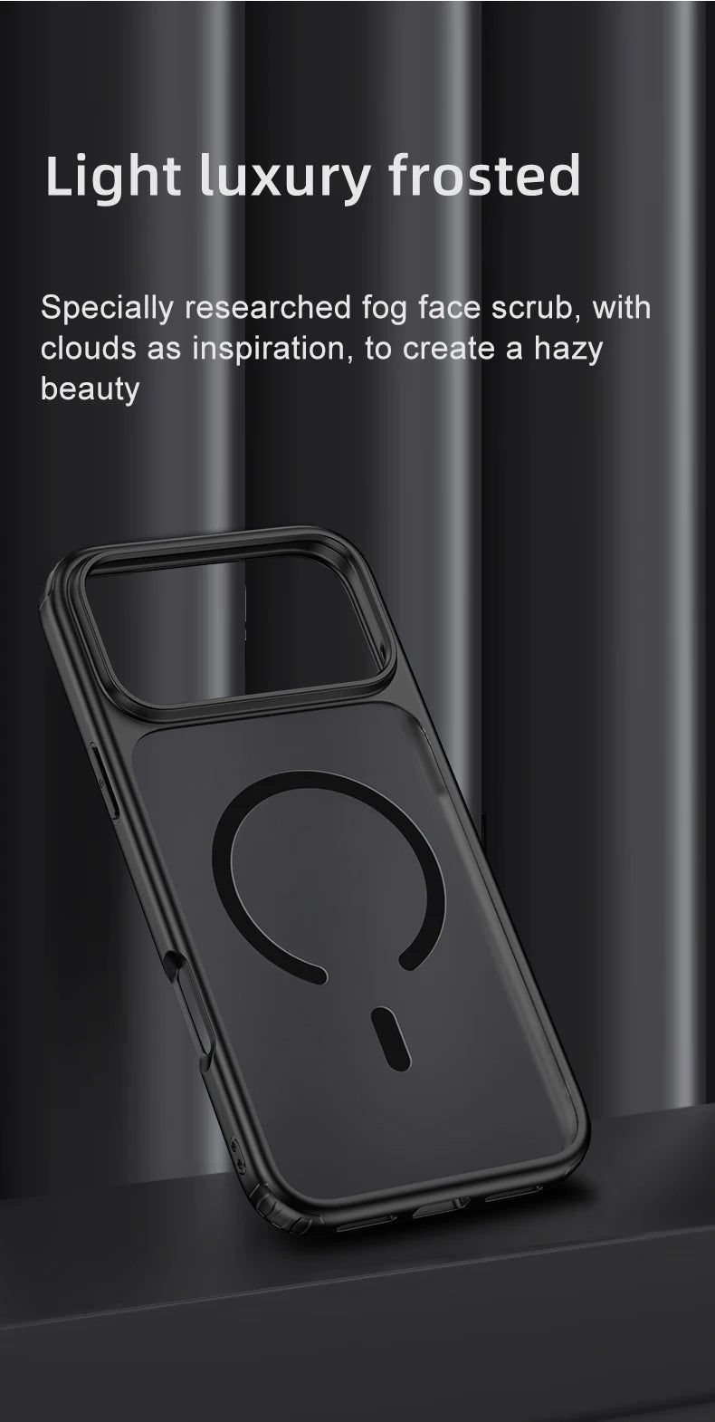Wlons Magsafe Magnetic Wireless Charging Frosted Shockproof Case for iPhone 17 Pro Max 17 Air Skin Feel Rugged Armor Cover