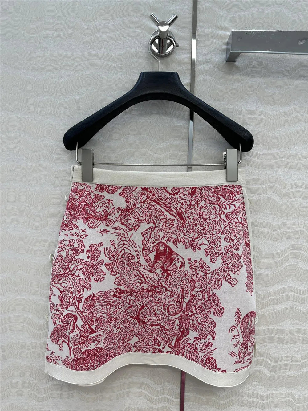 Women's Clothing 2025 Early Autumn New Style Temperament Jungle Jacquard Knitted Cardigan Top+French Elegant Half Skirt Two-Piec