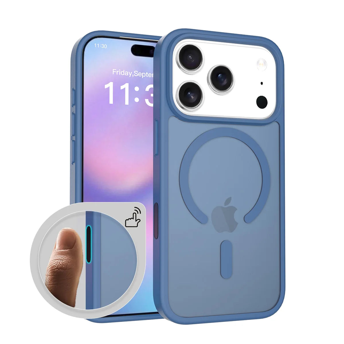 Fit iPhone 17 Pro Matte Case,Compatible with MagSafe Shockproof Protection Translucent Cover For iPhone 17 Air/17 Pro Max/17