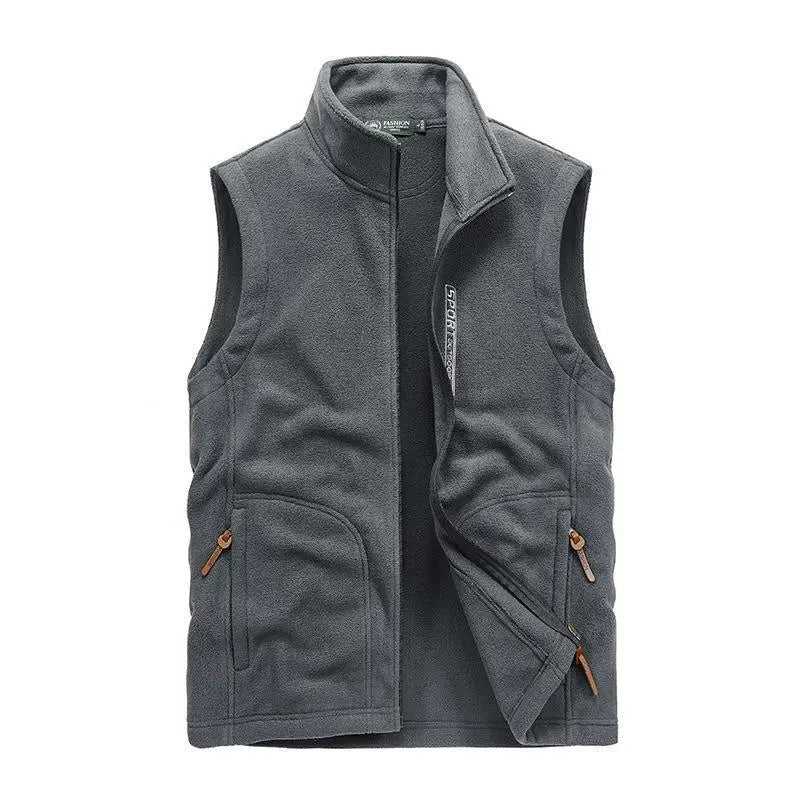Men Autumn Winter Soft Shell Vest Jacket 2025 New Sleeveless Coat Men Fashion Multiple Pockets Casual Waistcoat Men Plus Size