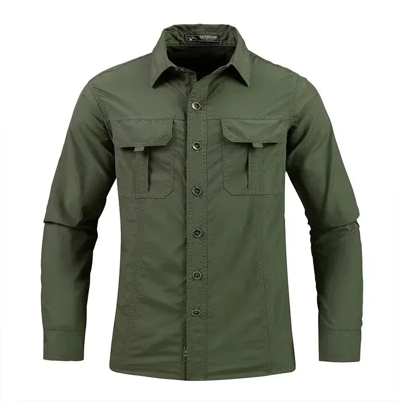Spring and Autumn Men's New Style Lightweight Breathable shirt tactical multifunctional shirt outdoor long sleeved work shirts