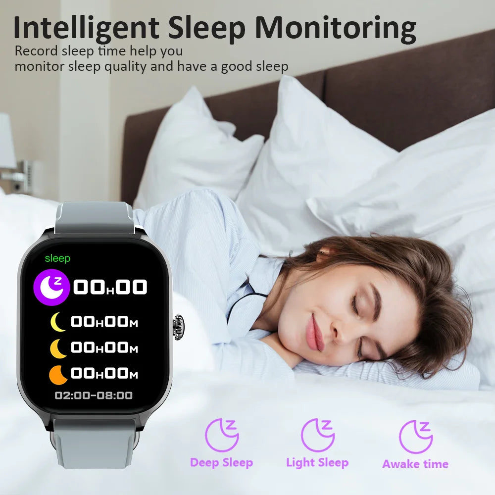 LAXASFIT H9 Smart Watch Dialing Answering Calls Exercise Tracking Heart Rate Sleep Monitor Bluetooth Smartwatch Man Woman Gift