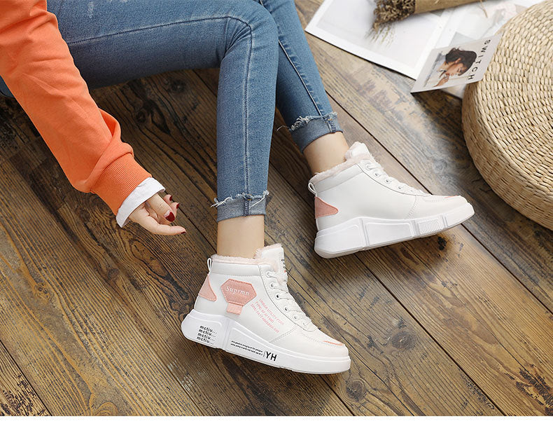 Size 35-44 Women Warming Boots Outdoor Winter Plush Casual Shoes Wear Female Snow Boots Footwear Zapotos Mujer Warm Sneakers