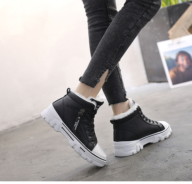 Size 35-44 Women Warming Boots Outdoor Winter Plush Casual Shoes Wear Female Snow Boots Footwear Zapotos Mujer Warm Sneakers