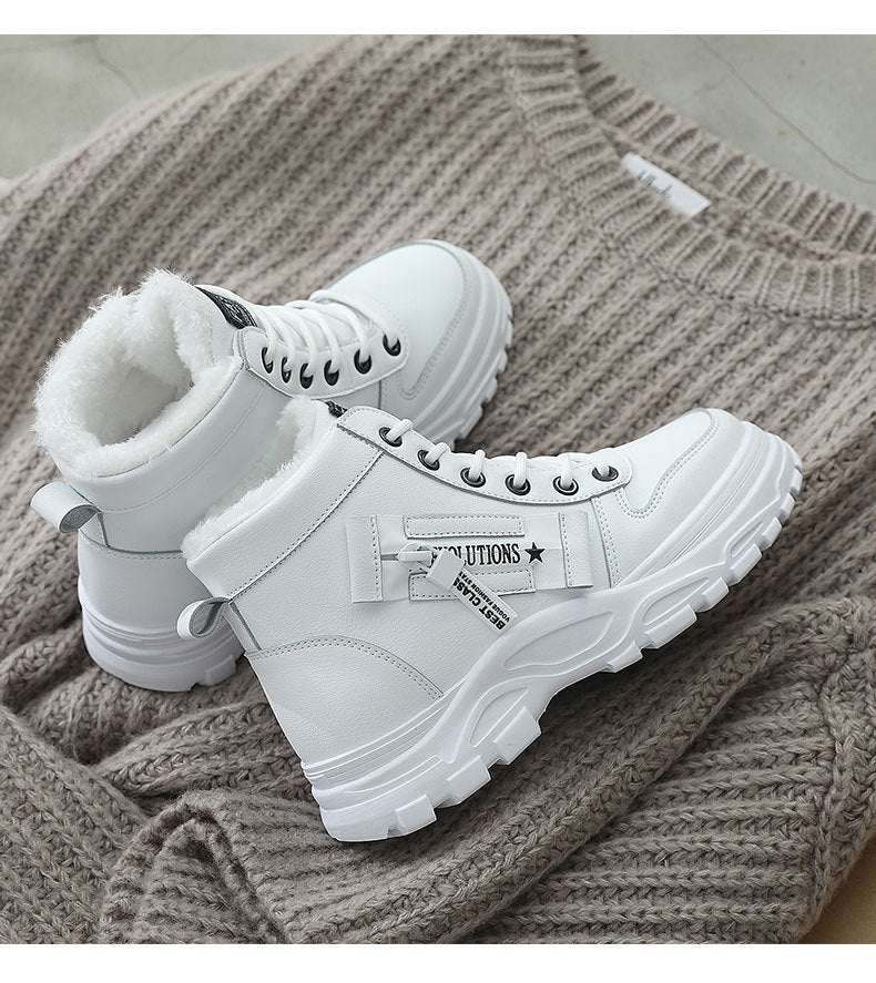 Size 35-44 Women Warming Boots Outdoor Winter Plush Casual Shoes Wear Female Snow Boots Footwear Zapotos Mujer Warm Sneakers