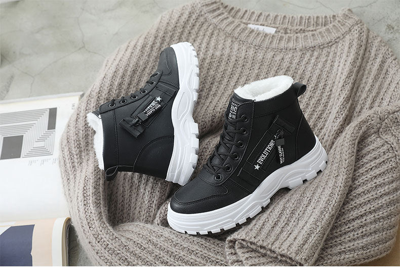 Size 35-44 Women Warming Boots Outdoor Winter Plush Casual Shoes Wear Female Snow Boots Footwear Zapotos Mujer Warm Sneakers