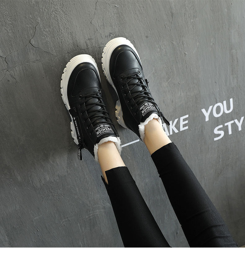 Size 35-44 Women Warming Boots Outdoor Winter Plush Casual Shoes Wear Female Snow Boots Footwear Zapotos Mujer Warm Sneakers