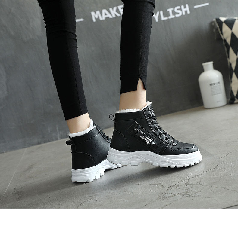 Size 35-44 Women Warming Boots Outdoor Winter Plush Casual Shoes Wear Female Snow Boots Footwear Zapotos Mujer Warm Sneakers