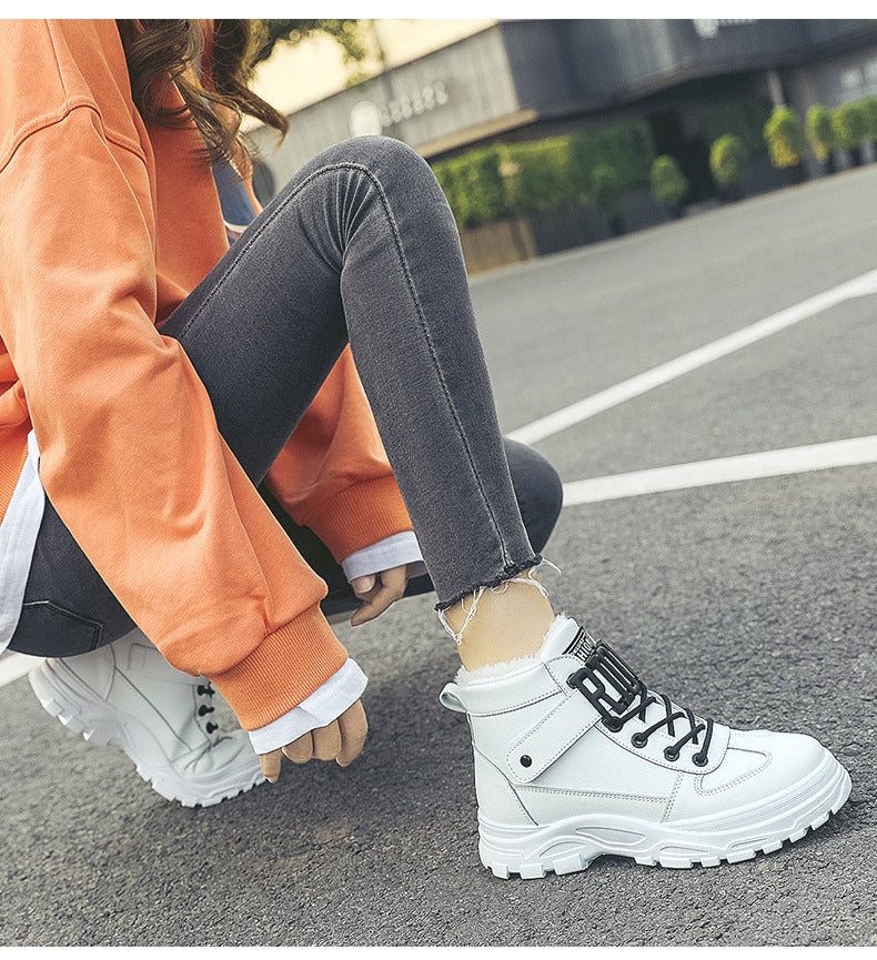 Size 35-44 Women Warming Boots Outdoor Winter Plush Casual Shoes Wear Female Snow Boots Footwear Zapotos Mujer Warm Sneakers
